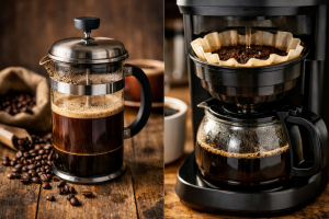 Wat is het verschil tussen french press en filterkoffie?