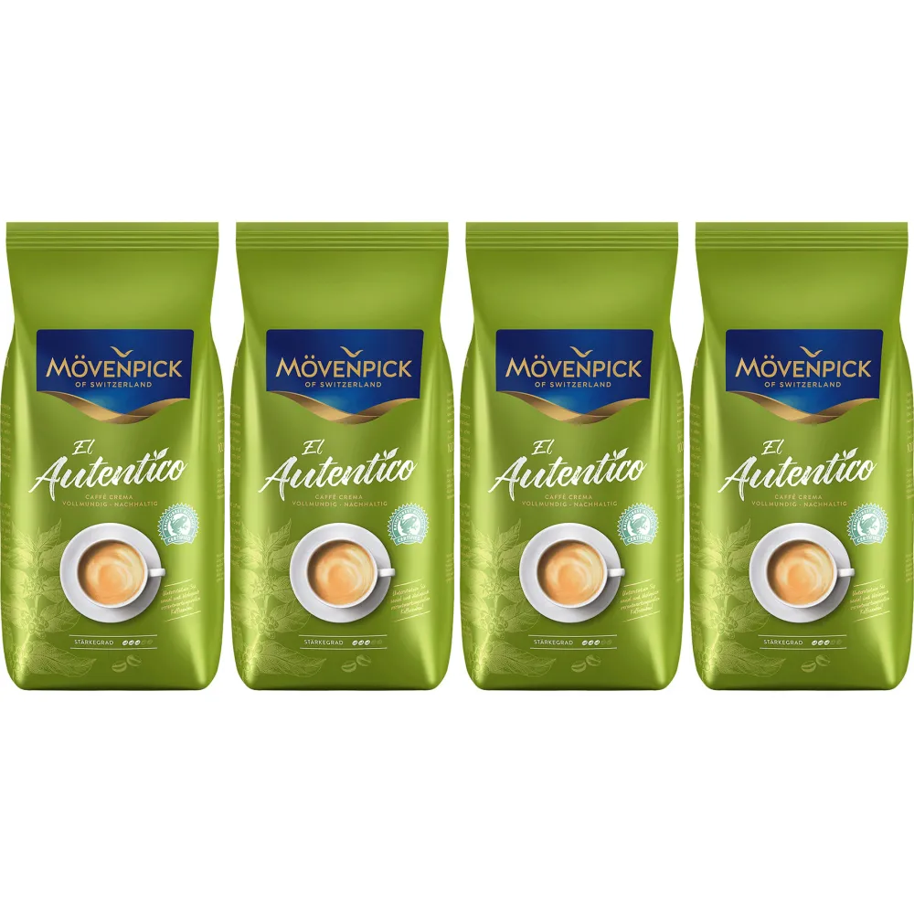 Mövenpick El Autentico - koffiebonen - 4 x 1 kilo