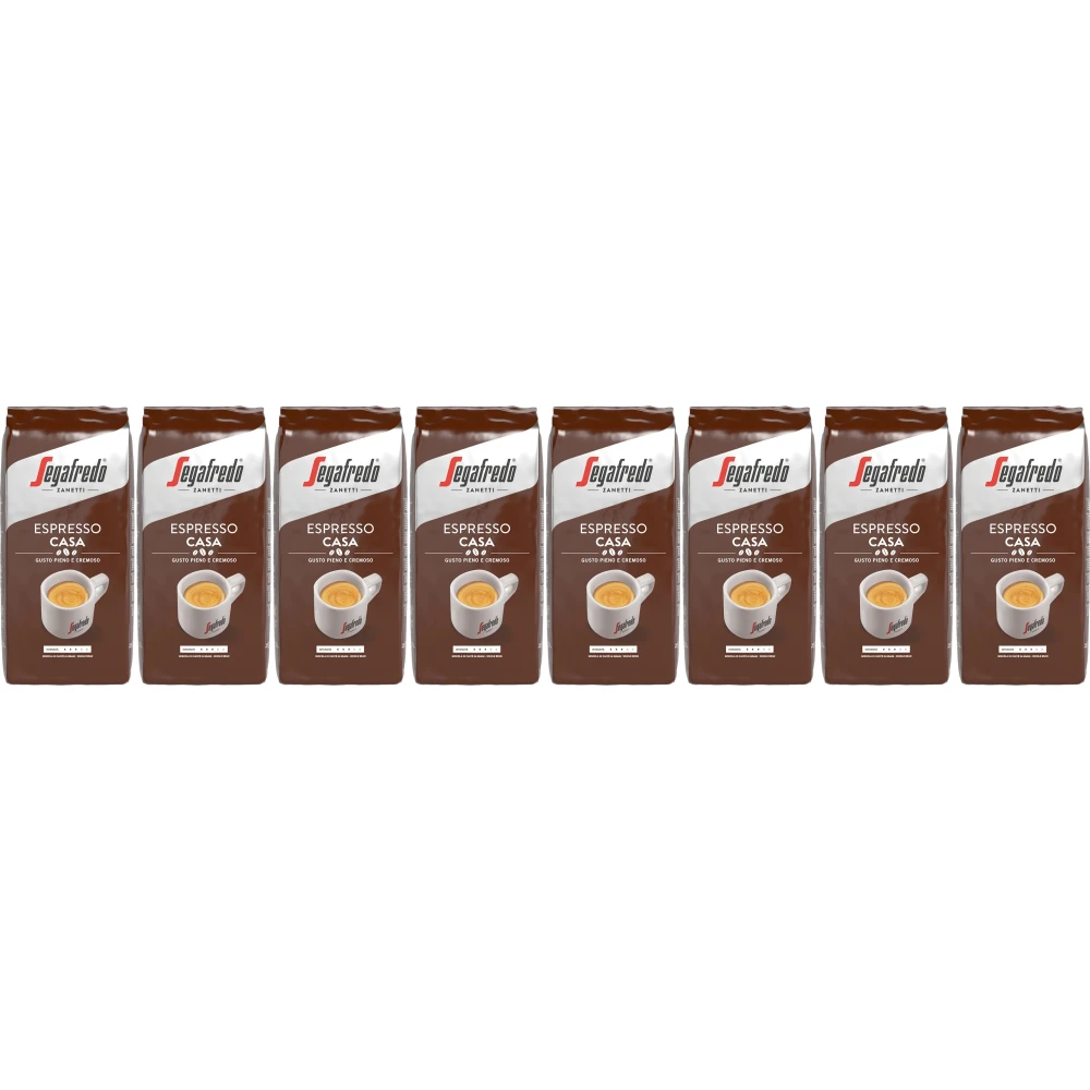 Segafredo Espresso Casa - koffiebonen - 8 x 1 kilo