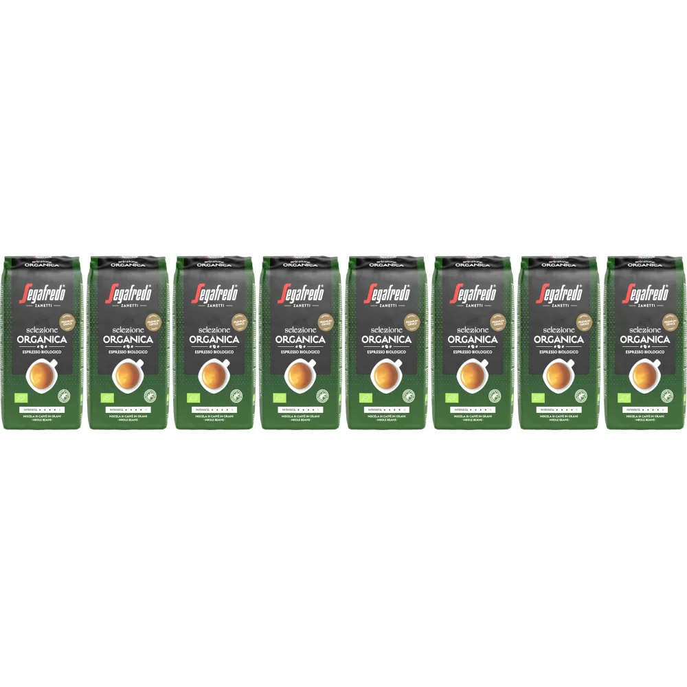 Segafredo Selezione Organica - koffiebonen - 8 x 1 kilo