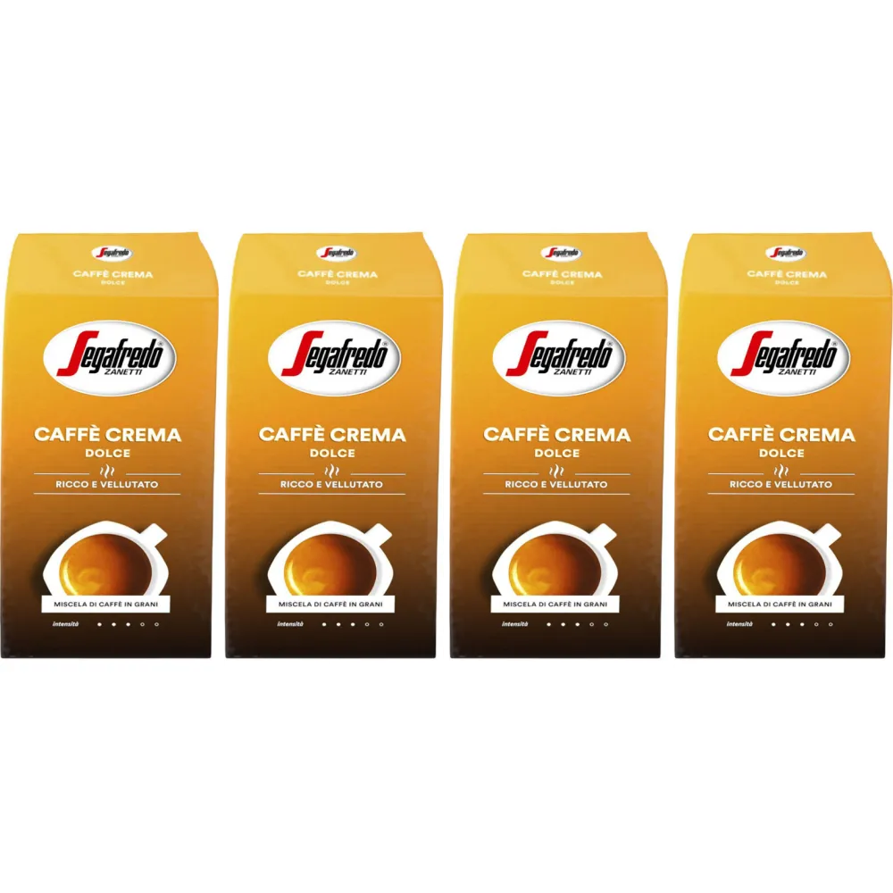Segafredo Caffè Crema Dolce - koffiebonen - 4 x 1 kilo