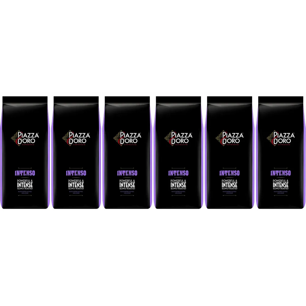 Piazza d'Oro Intenso - koffiebonen - 6 x 1 kilo