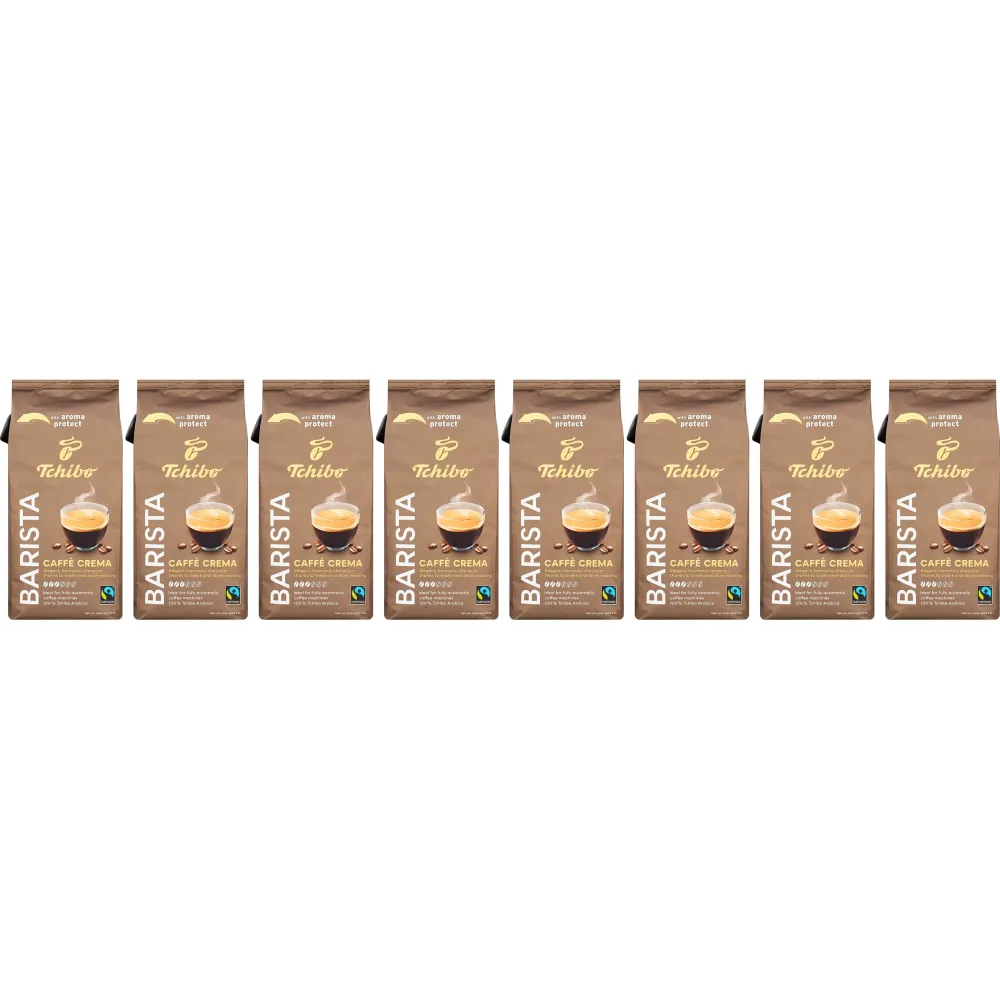 Tchibo Barista Caffè Crema - koffiebonen - 8 x 1 kilo
