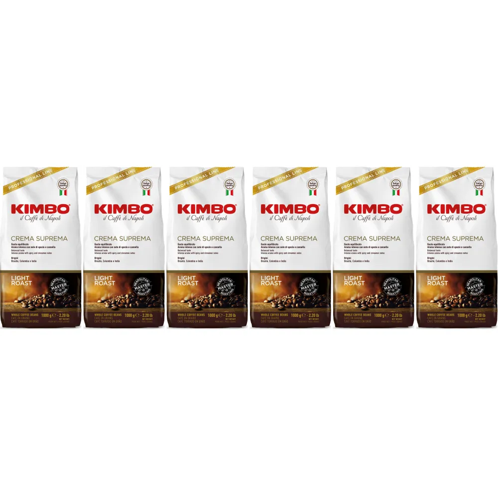 Kimbo Crema Suprema - koffiebonen - 6 x 1 kilo