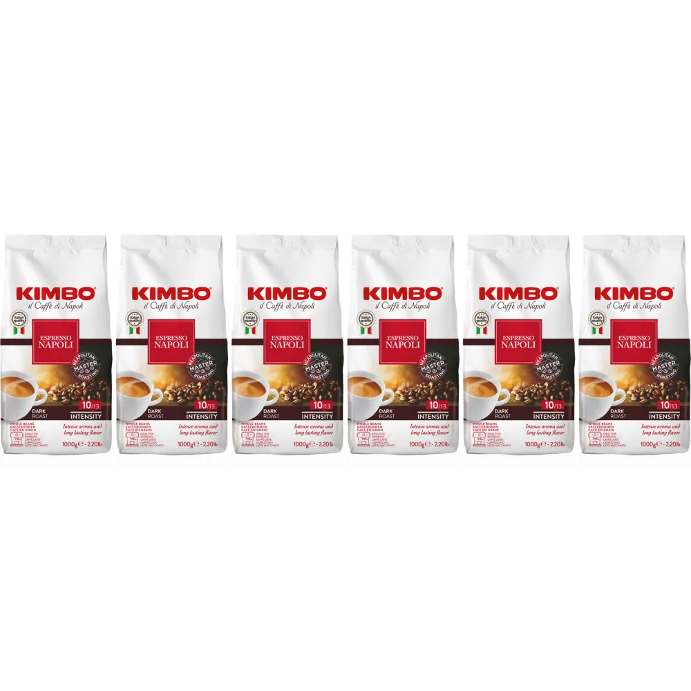 Kimbo Barista Espresso Napoli / Napoletano - koffiebonen - 6 x 1 kilo