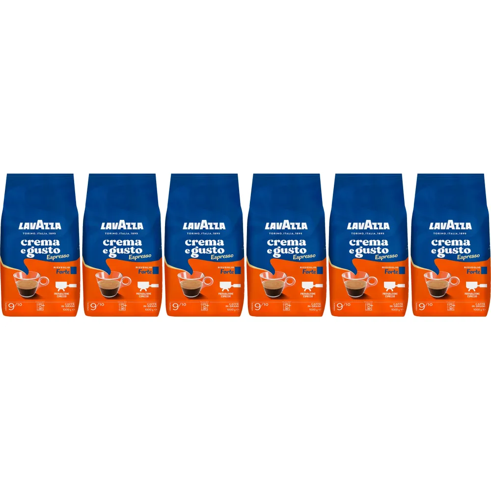 Lavazza Crema e Gusto Espresso Forte - koffiebonen - 6 x 1 kilo