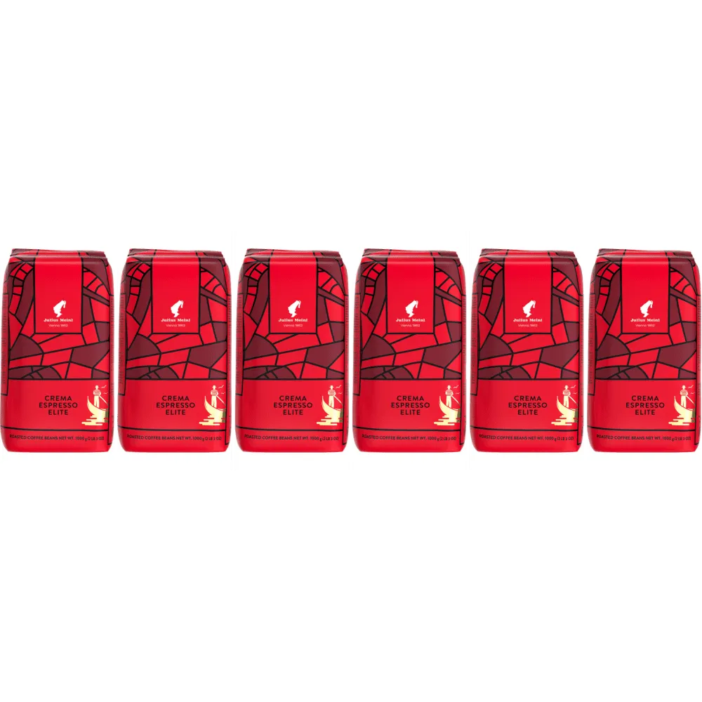 Julius Meinl Crema Espresso Elite Italian Line - koffiebonen - 6 x 1 kilo