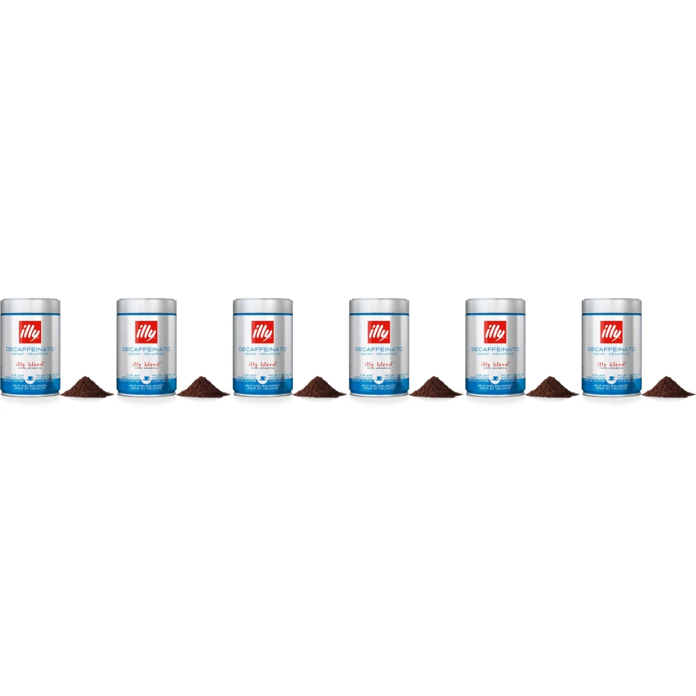 Illy Decafeïne - gemalen koffie - 6 x 250 gram