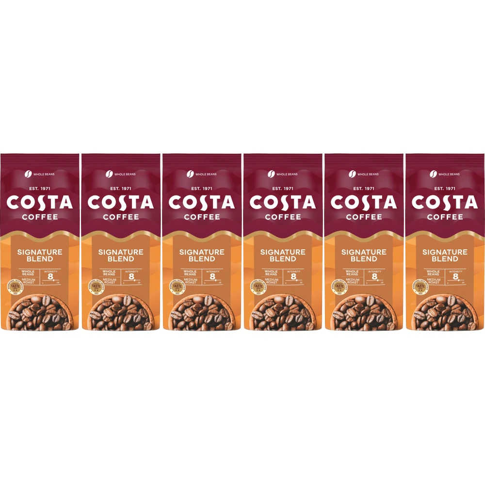 Costa Coffee Signature Blend Medium Roast - koffiebonen - 6 x 1 kilo