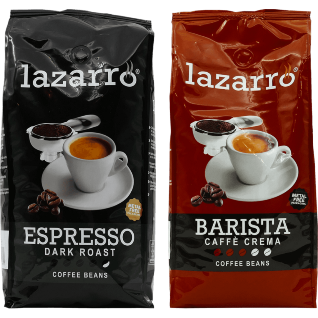 Lazarro Bonen Duo - Dark Roast & Caffè Crema 2 x 1 kilo