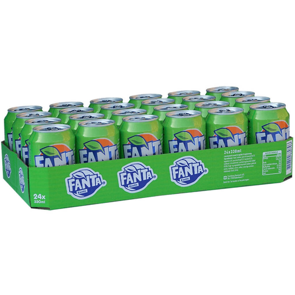 Fanta exotic 330 ml. / tray 24 blikken
