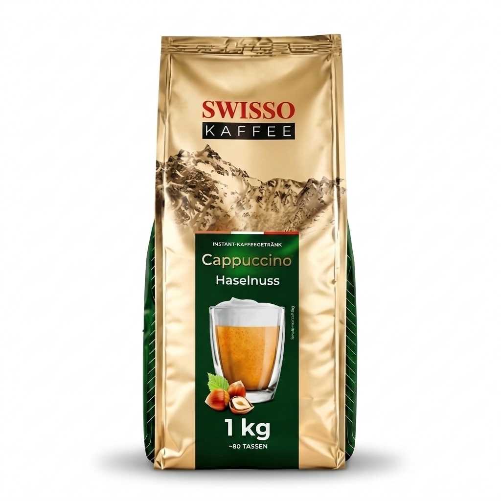 Swisso Kaffee Cappuccino Hazelnoot - instant cappuccino - 1 kg