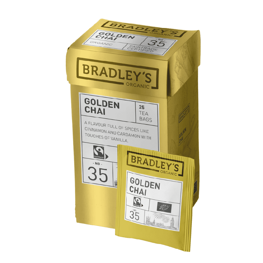 Golden Chai No.35 - Biologisch & Fairtrade - Bradley's - 25 theezakjes