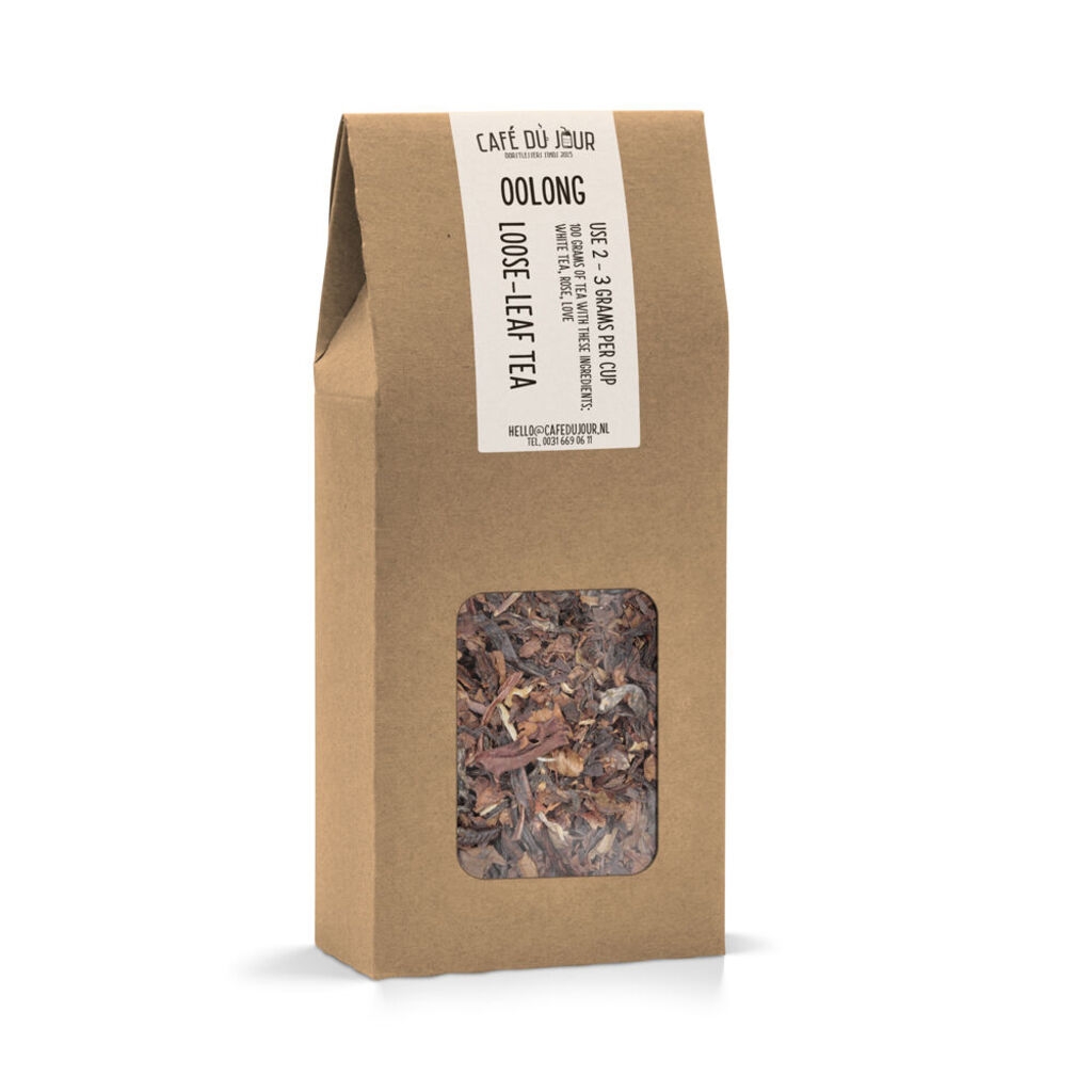 Zwarte drakenthee uit China - oolong thee 100 gram - Café du Jour losse thee