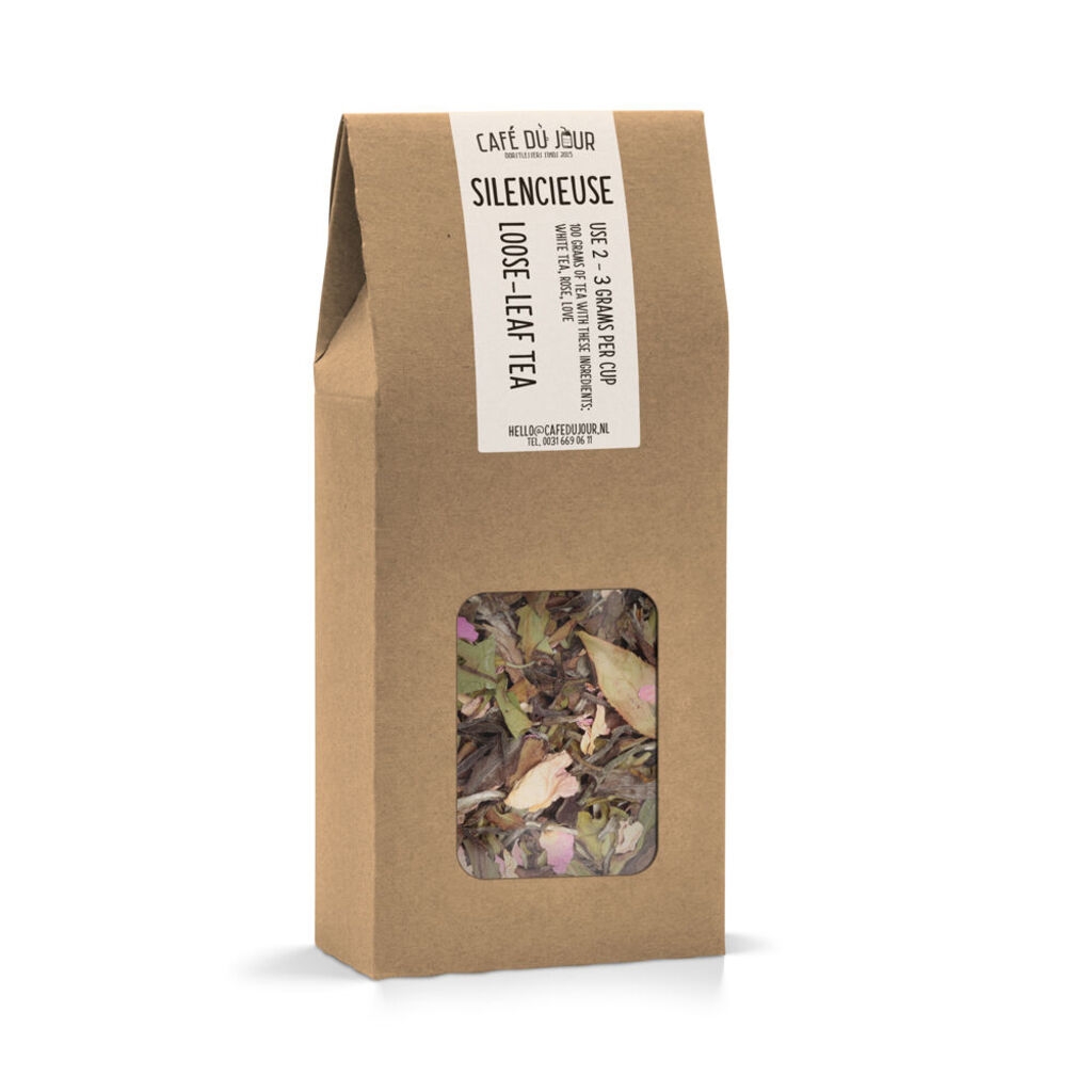 Silencieuse - witte thee 100 gram - Café du Jour losse thee