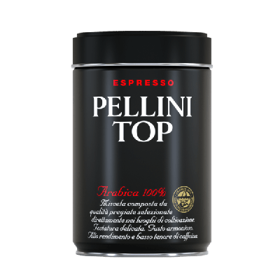 Pellini Top - Gemalen koffie in blik - 250 gram