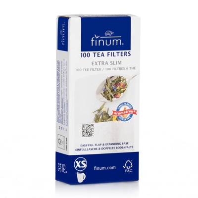Theefilters XS Finum - 1 tot 2 koppen - 100 stuks