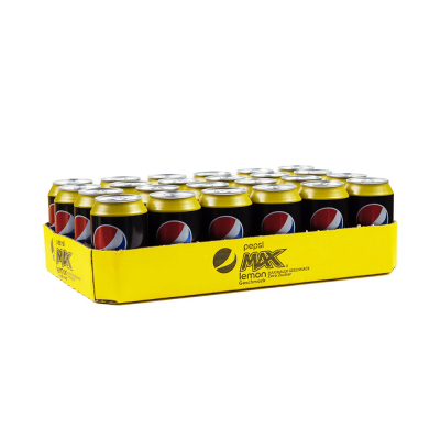 Pepsi Max Lemon 330 ml. / tray 24 blikken