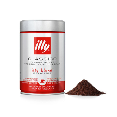 illy - gemalen koffie - Classico - Normale Branding Rood - 250 gram