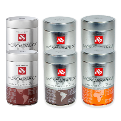 illy Monoarabica proefpakket - koffiebonen - 6 x 250 gram