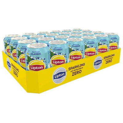 Lipton Ice Tea Sparkling Zero 330 ml. / tray 24 blikken