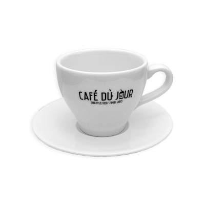 Café du Jour koffie kop en schotel