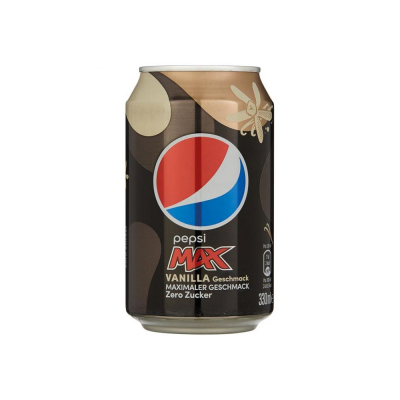 Pepsi Max Vanille 330 ml. / tray 24 blikken