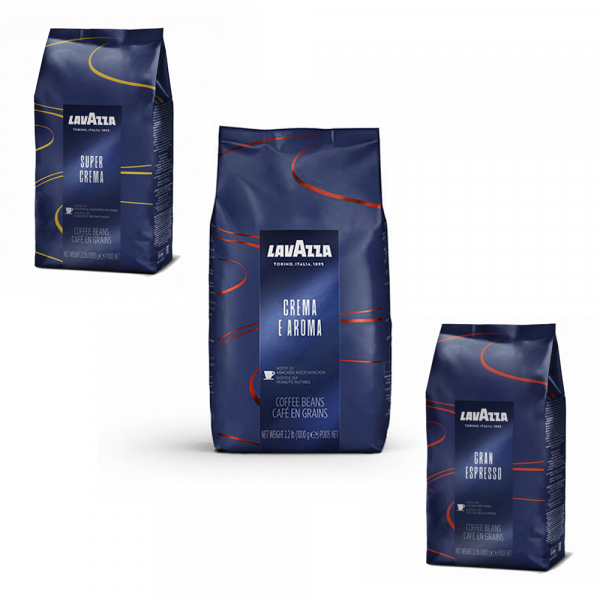 Lavazza Blue line proefpakket - koffiebonen - 3 x 1 kilo