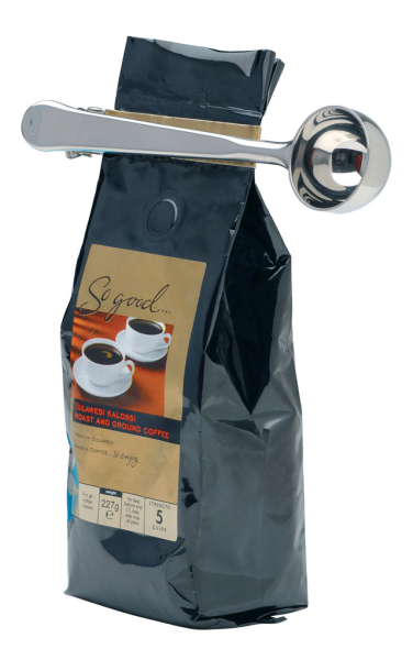La Cafetière - Koffiemaatlepel en zakklem - RVS