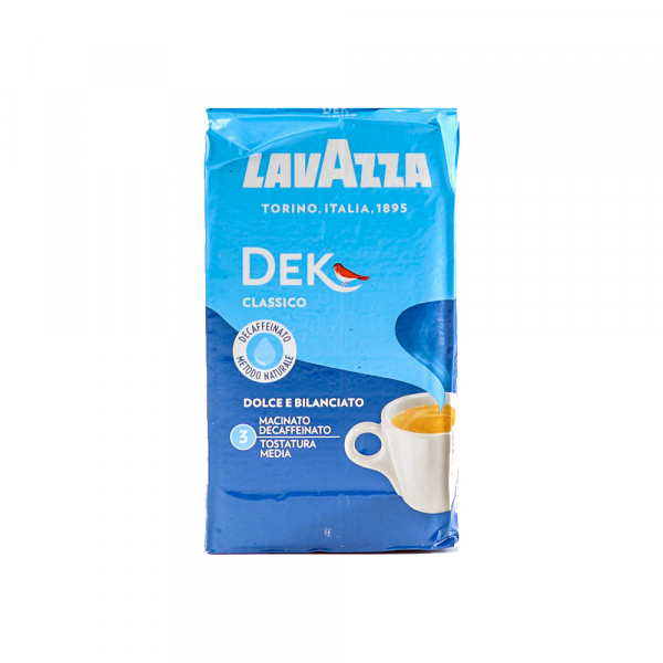 Lavazza DEK Classico Cafeïnevrije gemalen koffie 250 gram