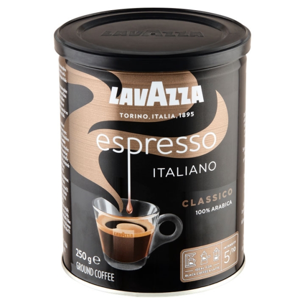 Lavazza Espresso Italiano Classico in blik - gemalen koffie - 250 gram
