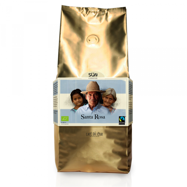 SUN Dark Roast Santa Rosa Biologische Fairtrade koffiebonen 1 kilo