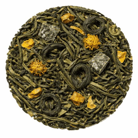 Peach Bloom - Groene & witte thee 100 gram - Café du Jour losse thee