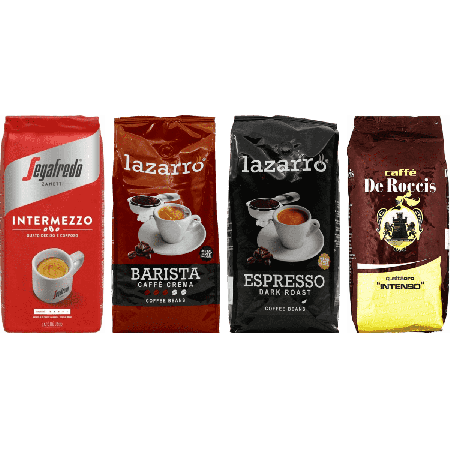 Italiaanse Espresso Selectie - 4 x 1 kilo koffiebonen
