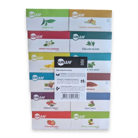 Assortiment sleeve - Sunleaf - 12 x 25 theezakjes