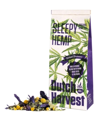 Sleepy Hemp - Hennep & Kruidenmix thee 40 gram - Dutch Harvest losse thee