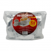 Voorkant van zak koffie met 108 pads van het merk Mega Crema Regular