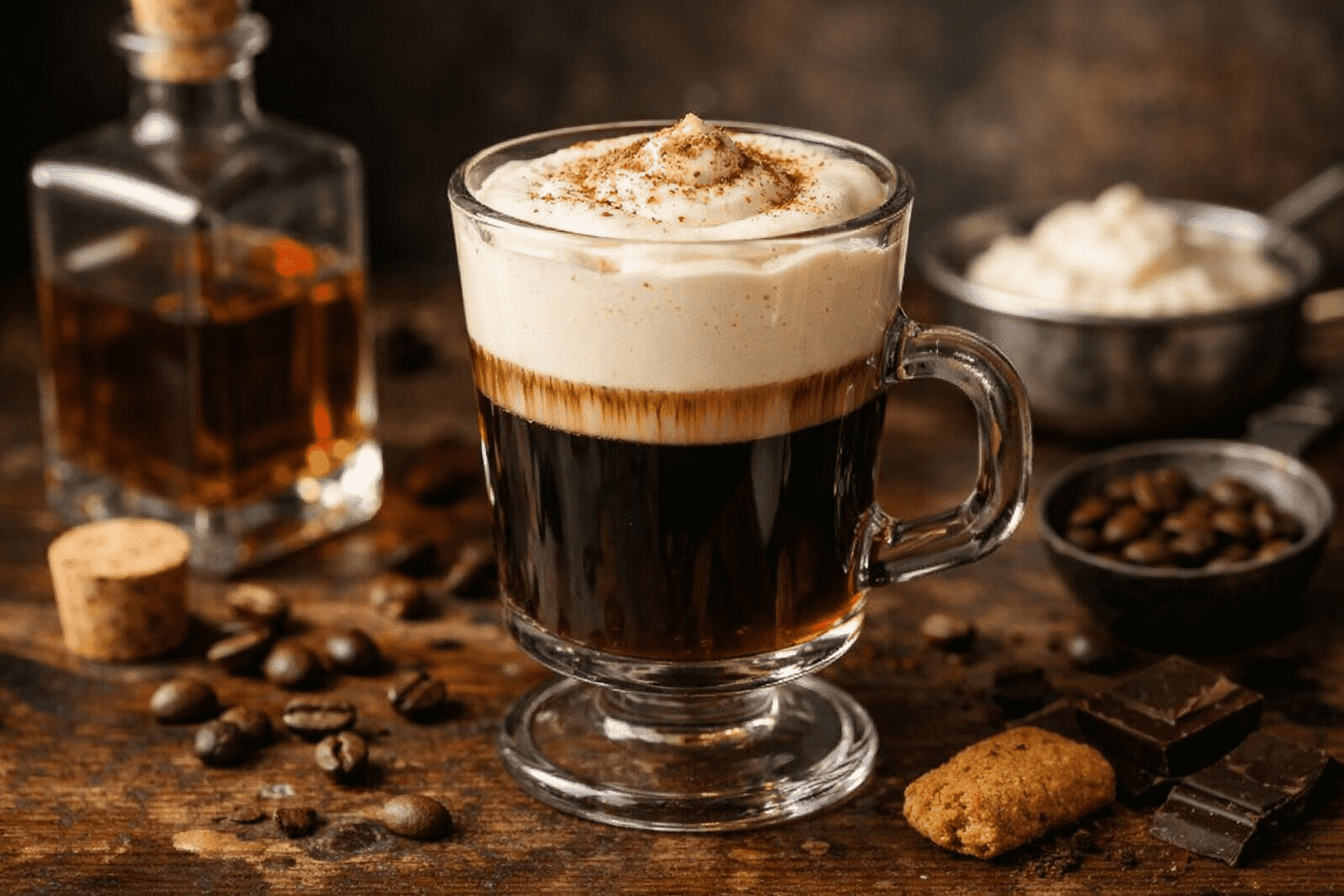 Kiss of Fire koffie recept: warme koffiecocktail met pit